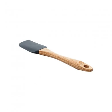 PASTRY SPATULA SILICONE 26x5cm WITH WOODEN HANDLE