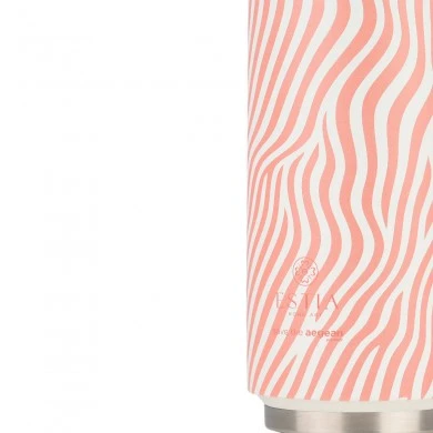 INSULATED BOTTLE TRAVEL CUP SAVE THE AEGEAN 500ml SOFT RIPPLE