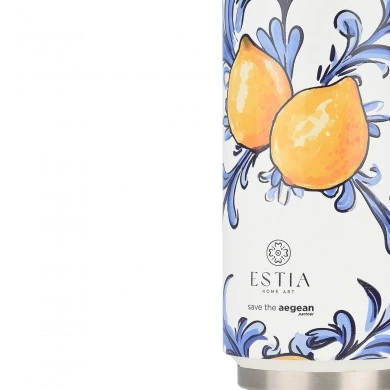 INSULATED BOTTLE  TRAVEL CUP SAVE THE AEGEAN 500ml AMALFI COAST