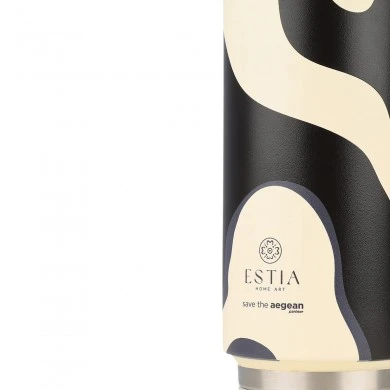 INSULATED BOTTLE  TRAVEL CUP SAVE THE AEGEAN 500ml BOLD DRIFT