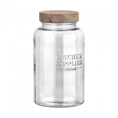 STORAGE CONTAINER ALLURE GLASS 2000ml 12x12x21.6cm