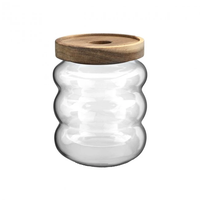 STORAGE CONTAINER ALLURE GLASS 500ml 9.5x9.5x12cm