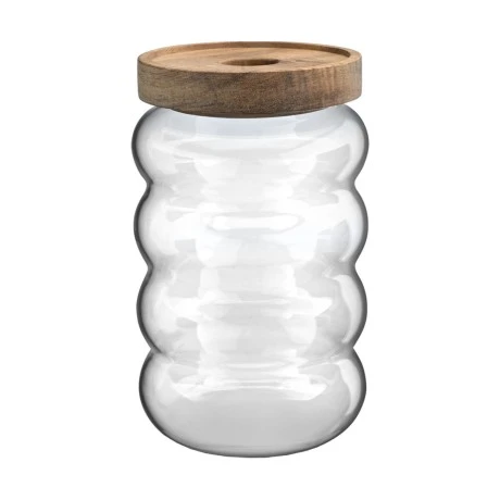 ESTIA ΔΟΧΕΙΟ ΑΠΟΘΗΚΕΥΣΗΣ ALLURE ΓΥΑΛΙΝΟ 700ml 9.5x9.5x15.8cm