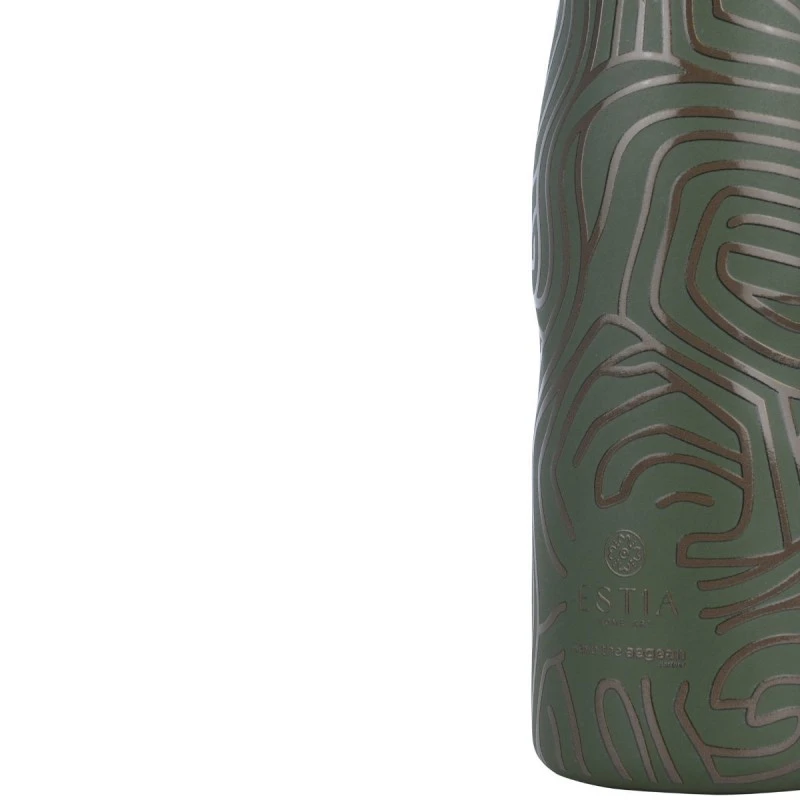 ESTIA ΘΕΡΜΟΣ TRAVEL FLASK SAVE THE AEGEAN 500ml OLIVE FLOW
