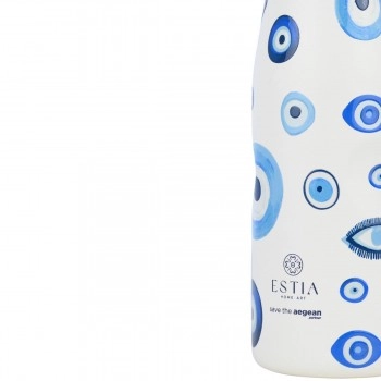 ESTIA ΘΕΡΜΟΣ TRAVEL FLASK SAVE THE AEGEAN 500ml SPIRIT OF LUCK