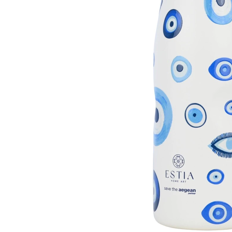 INSULATED BOTTLE TRAVEL FLASK SAVE THE AEGEAN 500ml SPIRIT OF LUCK