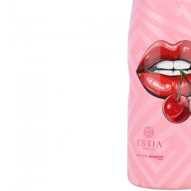 INSULATED BOTTLE TRAVEL FLASK SAVE THE AEGEAN 500ml BLUSH POP