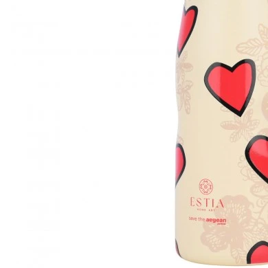 INSULATED BOTTLE TRAVEL FLASK SAVE THE AEGEAN 500ml TENDER LACE