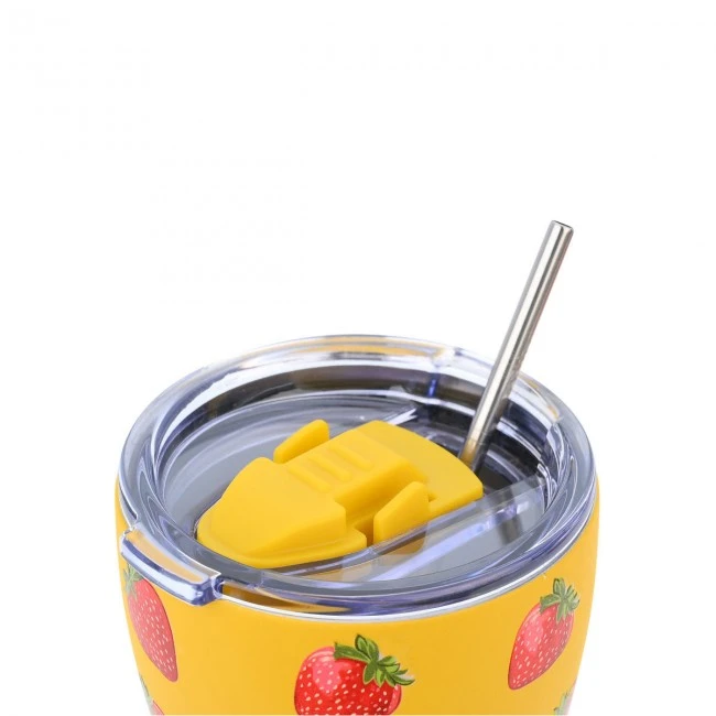 INSULATED COFFEE MUG SAVE THE AEGEAN 350ml BERRY BRIGHT