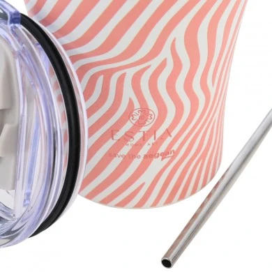 INSULATED COFFEE MUG SAVE THE AEGEAN 350ml SOFT RIPPLE