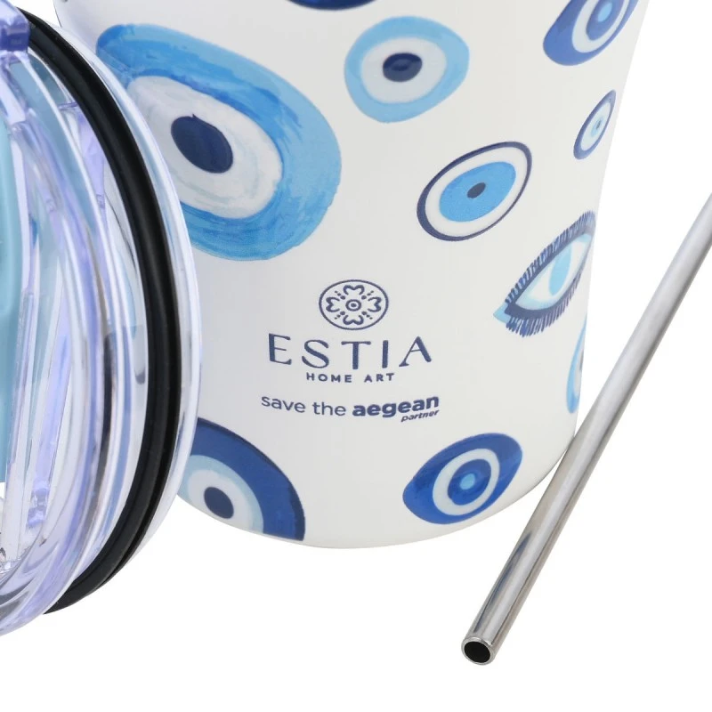 INSULATED COFFEE MUG SAVE THE AEGEAN 350ml AMALFI COAST