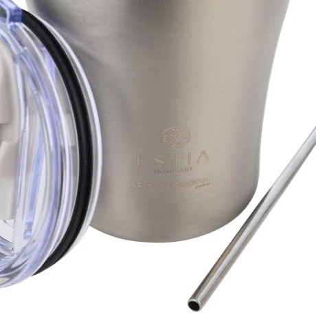 INSULATED COFFEE MUG SAVE THE AEGEAN 350ml STEEL FLOW