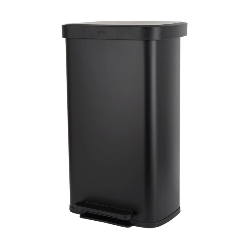 ESTIA ΚΑΔΟΣ ΑΠΟΡΡΙΜΑΤΩΝ FLATOP SOFT CLOSE 70lt ΜΑΤ ΜΑΥΡΟΣ