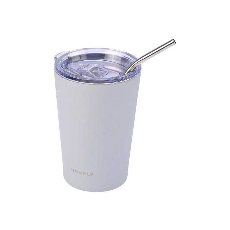 INSULATED BOTTLE MUG HOMELY 400ml PEBBLE GRAY