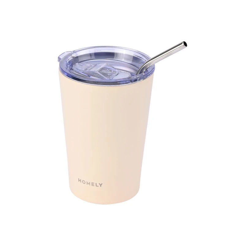 INSULATED BOTTLE MUG HOMELY 400ml SANDSTONE