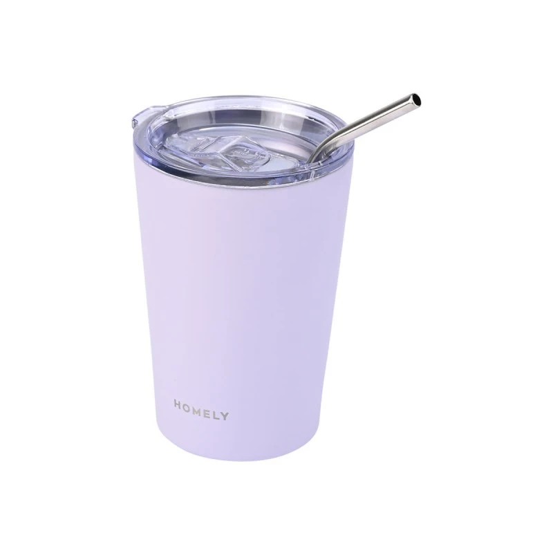 INSULATED BOTTLE MUG HOMELY 400ml LAVENDER FOG