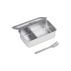 ESTIA ΦΑΓΗΤΟΔΟΧΕΙΟ CLICK&amp;SEAL ΓΥΑΛΙΝΟ 1050ml 21.6x16.5x7.4cm ΜΕ ΚΑΠΑΚΙ ΠΛΑΣΤΙΚΟ IVORY