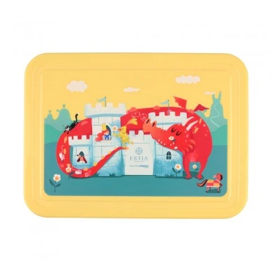KIDS LUNCH BOX SAVE THE AEGEAN 1330ml WITH 5 COMPARTMENTS FORTRESS DRAGON