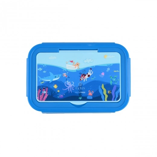 ESTIA ΠΑΙΔΙΚΟ ΦΑΓΗΤΟΔΟΧΕΙΟ SAVE THE AEGEAN 1400ml ΜΕ 3 ΘΗΚΕΣ OCEAN PLAY