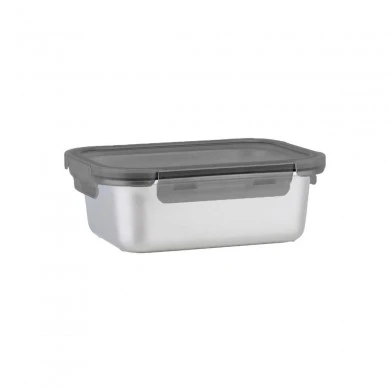 LUNCH BOX STAINLESS STEEL 1200ml WITH PLASTIC LID