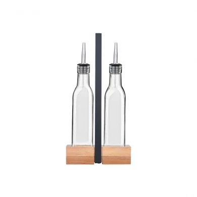 ESTIA ΜΠΟΥΚΑΛΙΑ ΓΙΑ ΛΑΔΙ /ΞΥΔΙ ALLURE 2x280ml ΜΕ ΞΥΛΙΝΗ ΒΑΣΗ