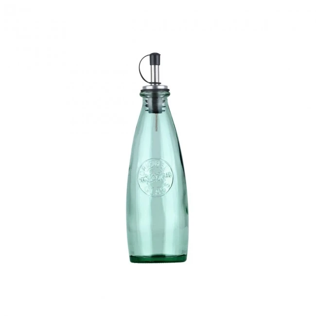 OIL/VINEGAR BOTTLE EVERGREEN GLASS 280ml