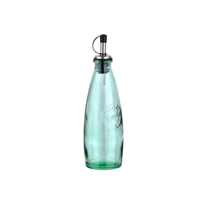 OIL/VINEGAR BOTTLE EVERGREEN GLASS 280ml