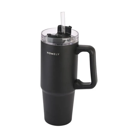 ΘΕΡΜΟΣ STRAW TUMBLER 900ml MIDNIGHT BLACK