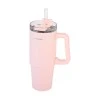 INSULATED BOTTLE STRAW TUMBLER HOMELY 900ml ROSE QUARTZ
