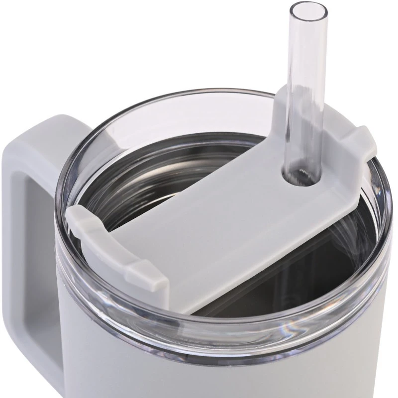 HOMELY ΘΕΡΜΟΣ STRAW TUMBLER 900ml PEBBLE GRAY