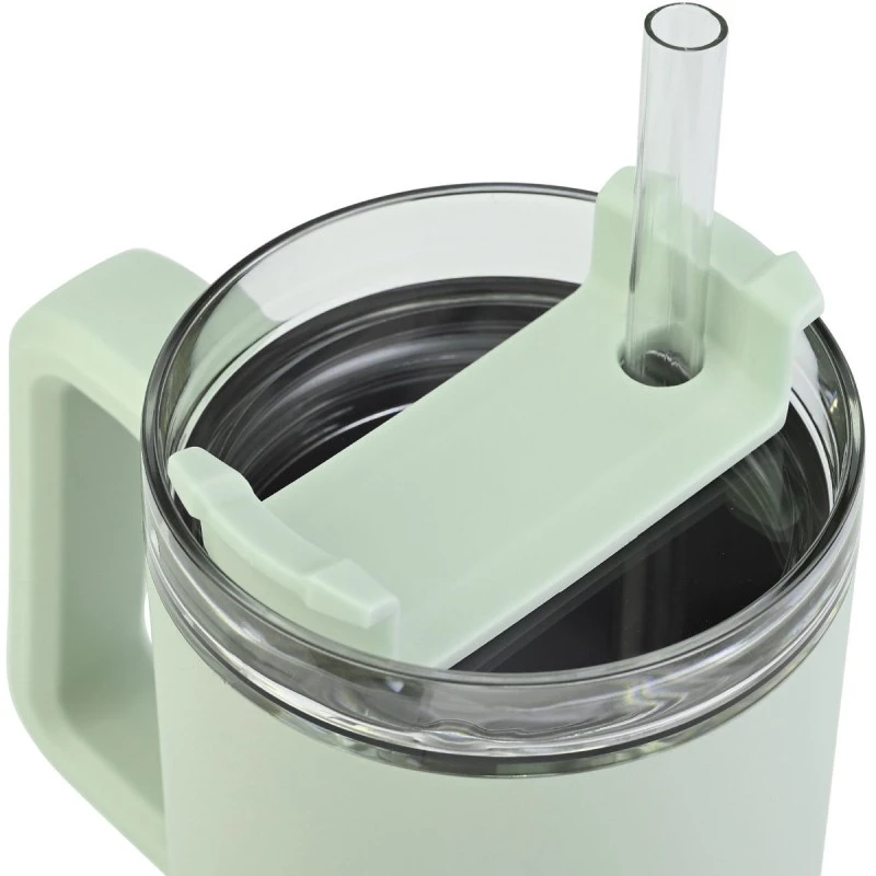 INSULATED BOTTLE STRAW TUMBLER HOMELY 900ml SEAFOAM