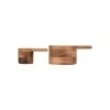 WOODEN KITCHEN MEASURING ALLURE SPOONS SET 13.7CM &amp; 9.4CM