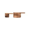 WOODEN KITCHEN MEASURING ALLURE SPOONS SET 13.7CM &amp; 9.4CM
