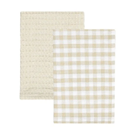KITCHEN TOWEL CASA 45x65cm SET OF 2PCS. BEIGE