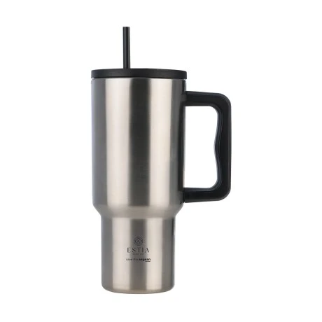 ESTIA ΘΕΡΜΟΣ STRAW TUMBLER XL SAVE THE AEGEAN 900ml STEEL FLOW