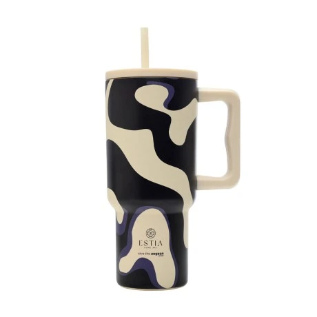 ESTIA ΘΕΡΜΟΣ STRAW TUMBLER XL SAVE THE AEGEAN 900ml BOLD DRIFT