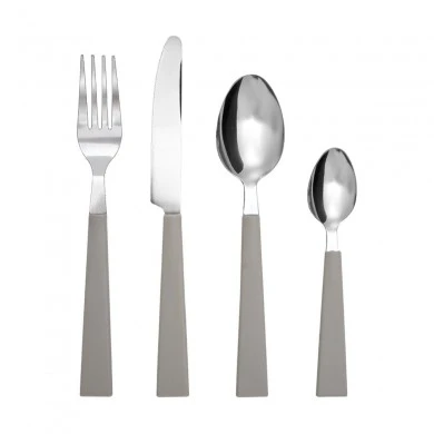 CUTLERY SET BEIGE HANDLE STAINLESS STEEL 18/0 16 PCS.