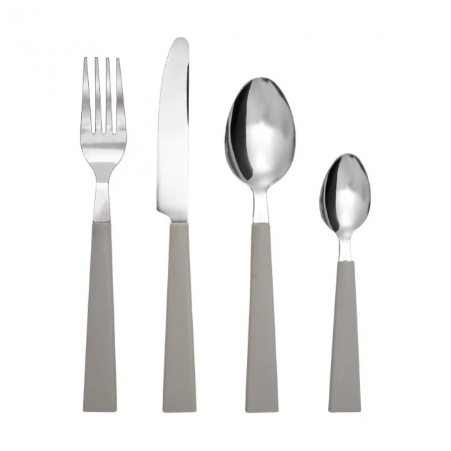CUTLERY SET BEIGE HANDLE STAINLESS STEEL 18/0 16 PCS.