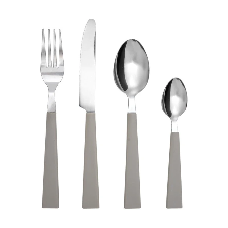 CUTLERY SET BEIGE HANDLE STAINLESS STEEL 18/0 16 PCS.