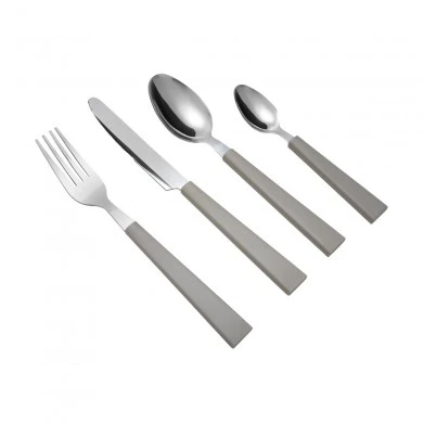 CUTLERY SET BEIGE HANDLE STAINLESS STEEL 18/0 16 PCS.