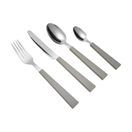 CUTLERY SET BEIGE HANDLE STAINLESS STEEL 18/0 16 PCS.