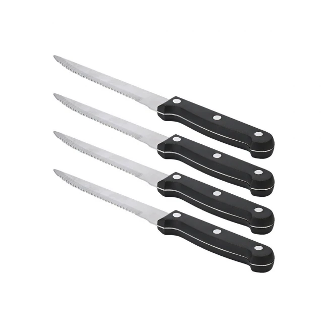 STAINLESS STEEL MEAT KNIFE 1.1mm WITH 2CR14 BLADE 4PCS.