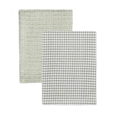 ESTIA ΠΕΤΣΕΤΑ ΚΟΥΖΙΝΑΣ PICCOLO 45x65cm ΓΚΡΙ ΣΕΤ 2ΤΕΜ