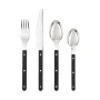CUTLERY SET NOIR DOTS BLACK HANDLE STAINLESS STEEL 18/0 16 PCS.