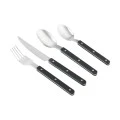 CUTLERY SET NOIR DOTS BLACK HANDLE STAINLESS STEEL 18/0 16 PCS.