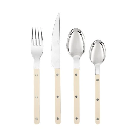 CUTLERY SET NOIR DOTS IVORY HANDLE STAINLESS STEEL 18/0 16 PCS.