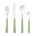 CUTLERY SET LIGNE GREEN CERAMIC HANDLE STAINLESS STEEL 18/0 16 PCS.