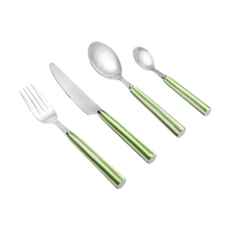 CUTLERY SET LIGNE GREEN CERAMIC HANDLE STAINLESS STEEL 18/0 16 PCS.