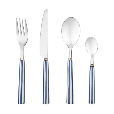 CUTLERY SET LIGNE BLUE CERAMIC HANDLE STAINLESS STEEL 18/0 16 PCS.