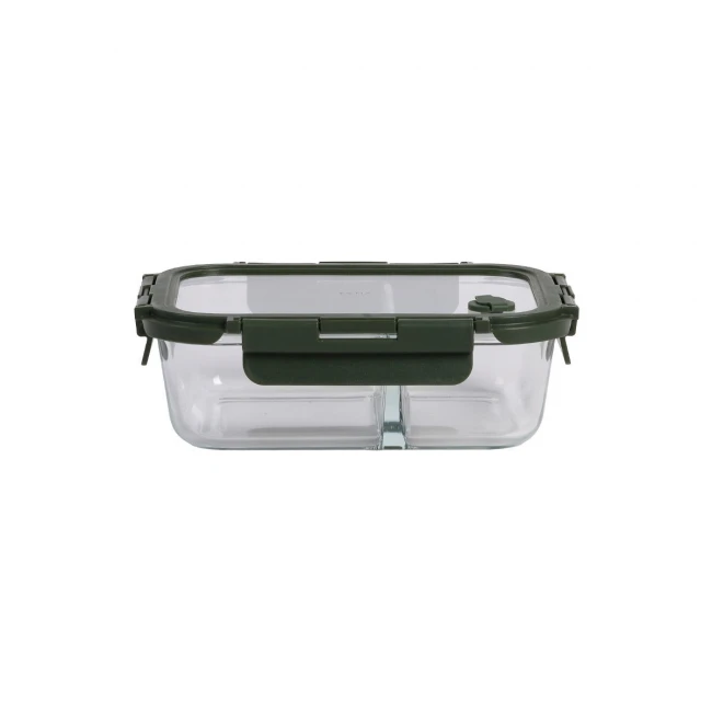ESTIA ΦΑΓΗΤΟΔΟΧΕΙΟ CLICK&amp;SEAL 2 ΘΕΣΕΩΝ ΜΕ ΑΕΡΑΓΩΓΟ 1030ml OLIVE